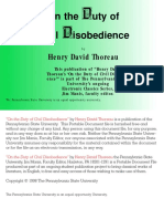 Реферат: Civil Disobedience Essay Research Paper Thoreau was